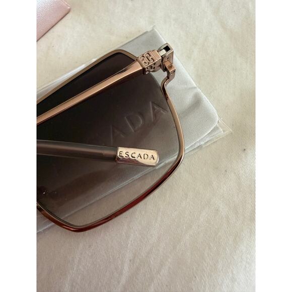 New Escada Women\'s Polarized Rose Gold Square Sunglasses main image 4